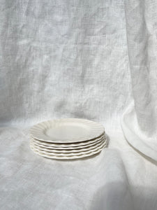scalloped bread and butter plates