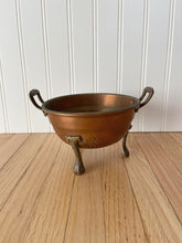 Load image into Gallery viewer, footed copper berry colander
